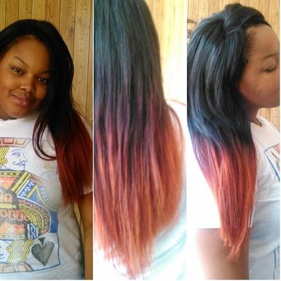 Full sewin tricolor tips