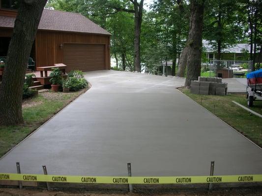 New residential driveway - concrete