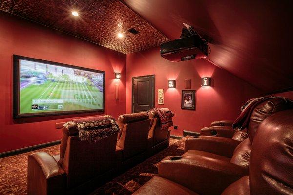 Indoor Home Cinema Design in Metro Atlanta