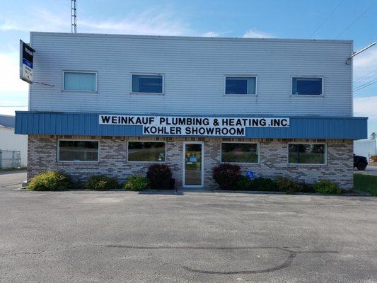 Front of the main building and showroom.