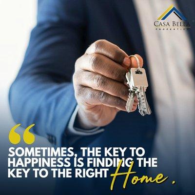 "Sometimes, the key to happiness is finding the key to the right home." . . . . . . #casabellausa #Hawthorne_Blvd #SouthBay #LosAngeles