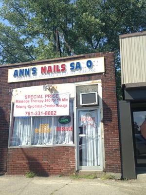 Ann's Nails Salon of Weymouth -- 406 Bridge Street / Route 3A, Weymouth        Storefront