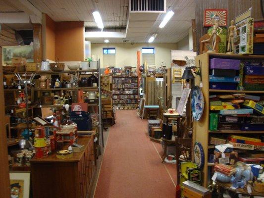 Another aisle on the first floor, view looking towards the back.