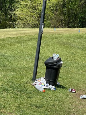 Trash not emptied. Water coolers stuffed with trash.  This place needs some adult supervision.