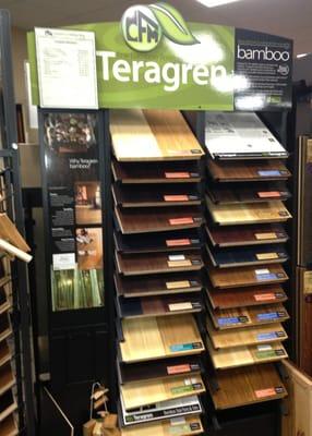 Bamboo Flooring Displays at Contract Furnishings Mart Clackamas, OR