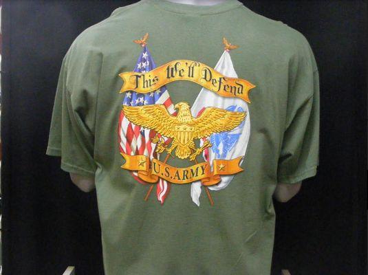 military & novelty T shirts