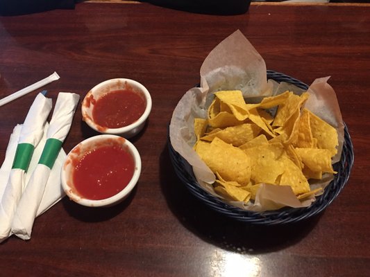 Chips and salsa to start