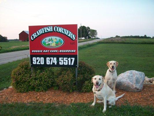 Our sign by the road