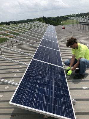 20kW Solar array installed on farm barn.