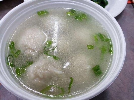 Fish meatball soup Fuzhou style fish balls have a meaty center