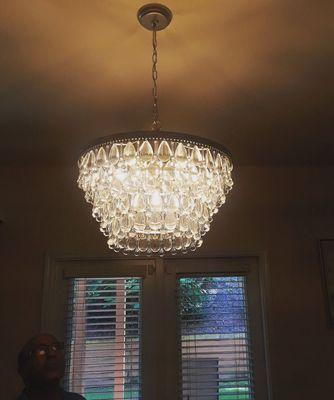 Chandelier Installation