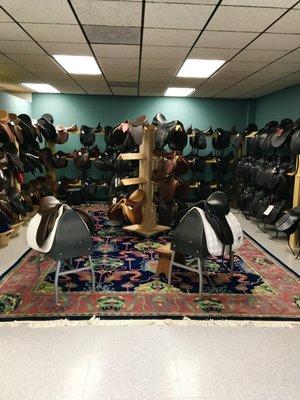 Browse our collection of new and used saddles, or call to set up an appointment with our certified saddle fitter.