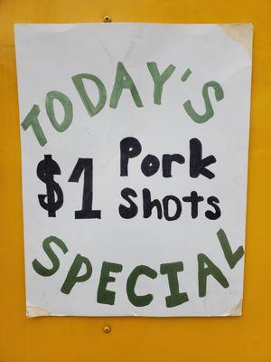 Have to try the Pork Shots!