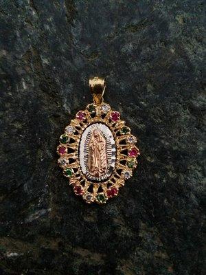 Our Lady Of Guadalupe pendant 14K