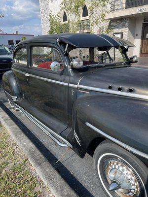 Owners car at Visani - I was expecting Al Capone to get out with a tommy gun!