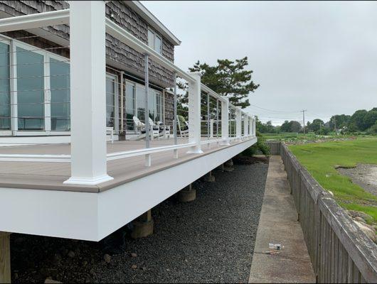 Composite Deck with Cable Railing, Ipswich