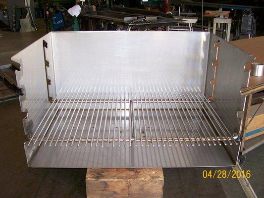 adjustable grate stainless still grill