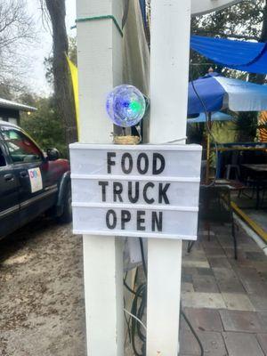 Food Truck Open Sign