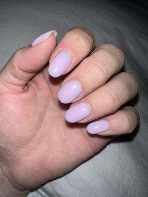 Kokoist Hard Gel Overlay  Nail thoughts color: strawberry Milkshake