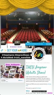 #theyimprov for info on our monthly shows