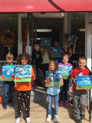 A Starry Night Kids Painting Class