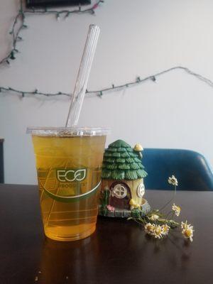 Iced Fresh-Brewed Jasmine Green Tea