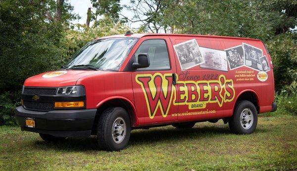 Weber's Brand delivery van