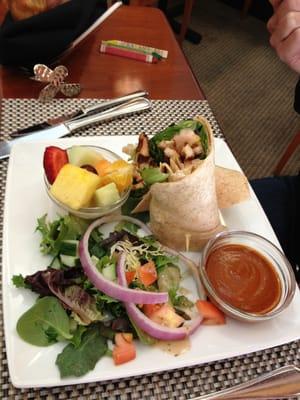 Moroccan chicken wrap