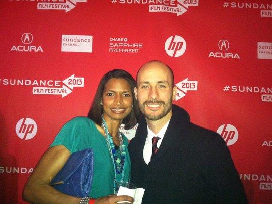 Producer/Director, Joshua Porter and his wife at the Sundance film festival