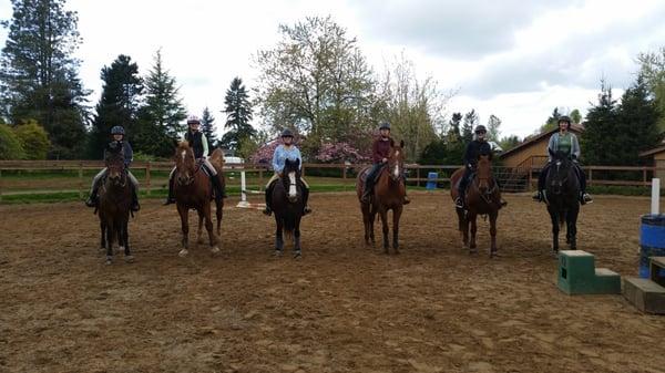 A few students after a lesson