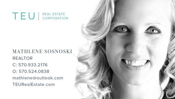 Mathlene Sosnoski 
 TEU Real Estate Corporation 
 570-524-0838