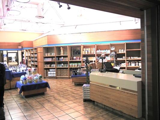 gift shop interior view toward the right from the entry