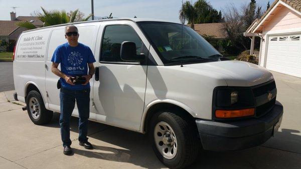 This is me and my service van.