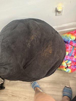 Dirty bean bag