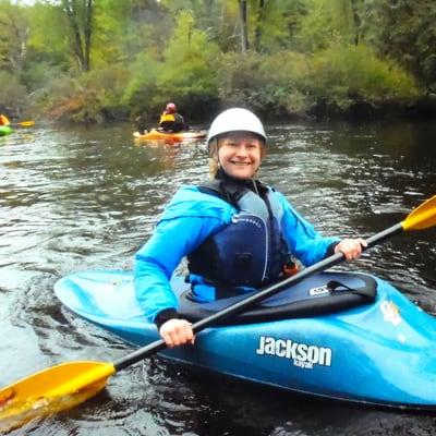 Kayaking the Hudson in the Adirondacks.