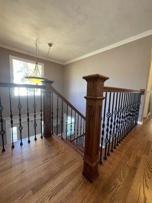 Wood flooring and wood stairs no better combination!