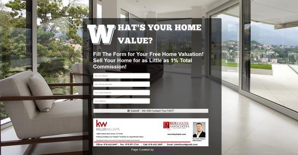 Real Estate Home Valuation Website