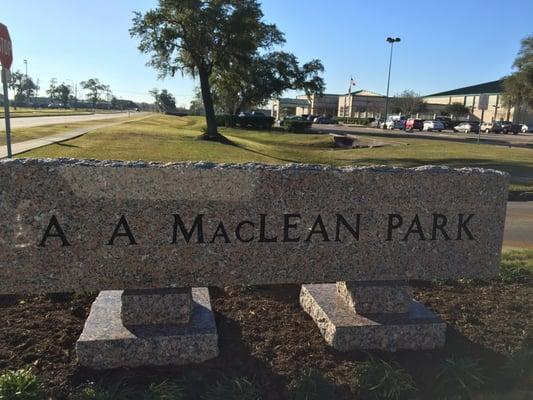 Entrance to Park/Rec Center