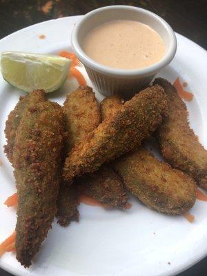 Avocado Fries from the Vegan Food Court (V-Spot)