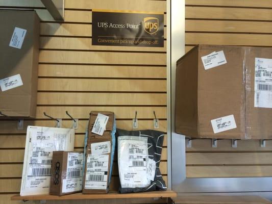 We provide UPS access point service, you can pick up your package conveniently and safe from our store and drop off pre labeled packages!