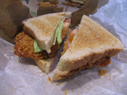 fried pork chop sandwich $3.99, $4.27 after tax 6/2012