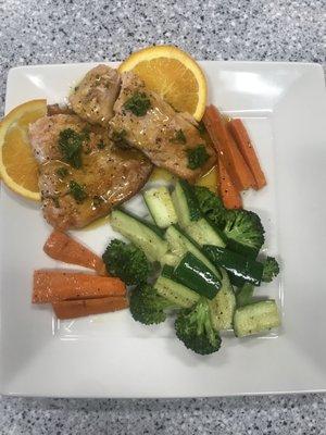 Salmon A La Orange