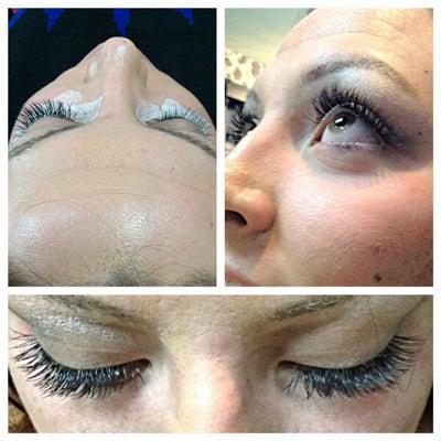 Full set of eyelash extensions