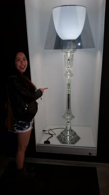 This lamp by the entrance, was super cool!