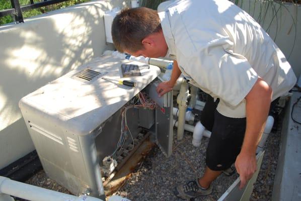 Pentair Master Temp pool heater repair in San Diego by ProTouch Pool Services