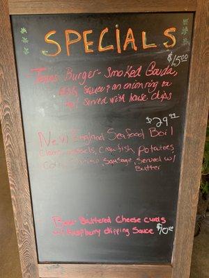 Specials board