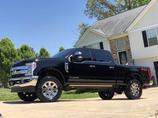 After Hand washing the chassis and hours Gently touching and Sealing the Paint, This King Ranch Looks better than New