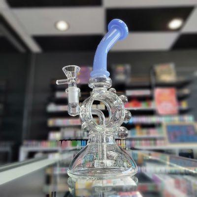 One of a kind hollow chamber rig with percolator. Check out this beauty!