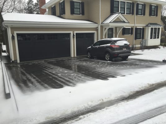 Snow melt operational in Newton, MA