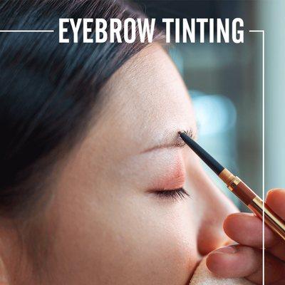 If you have faded eyebrows, or eyelashes you will love our tinting services